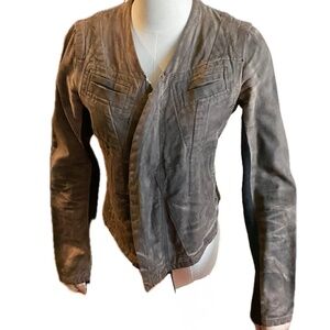 Rick Owens Vintage Beige Biker Jacket Pristine sz S